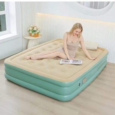 Double bed with pump